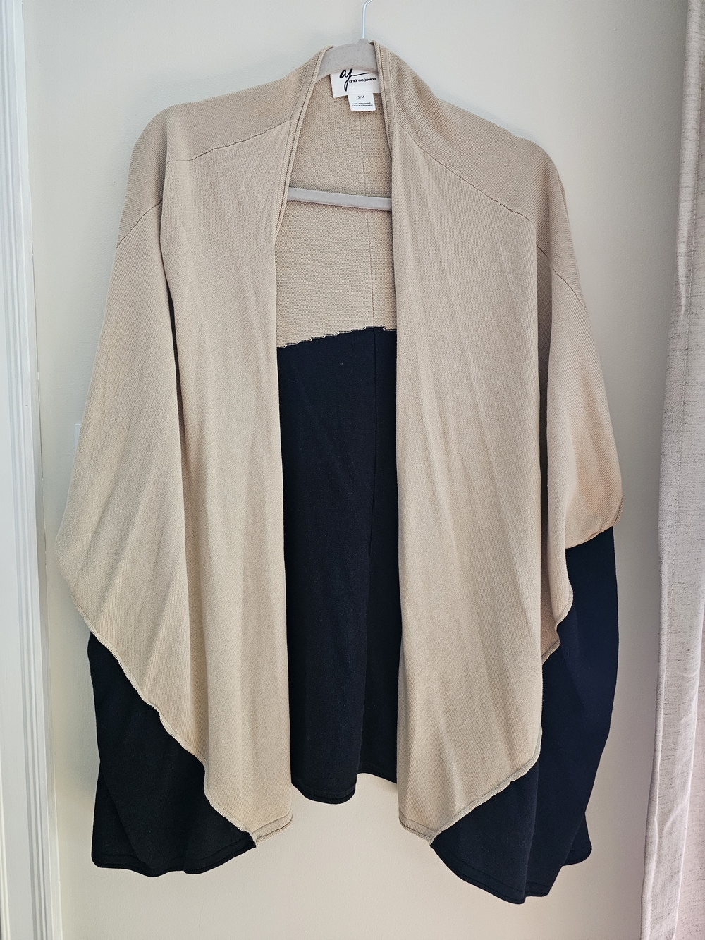 Light Beige Open-Front Women's Cardigan Sweater